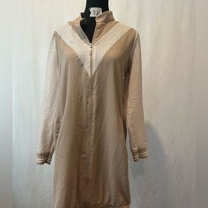 Tan Hooded Women's Jacket